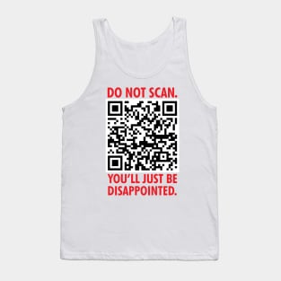 Do Not Scan: Disappointing QR Code Tank Top